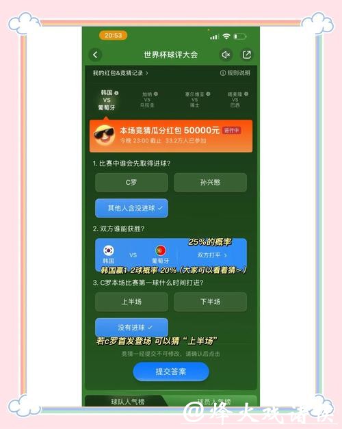 最受欢迎的世界杯竞猜平台玩法汇总